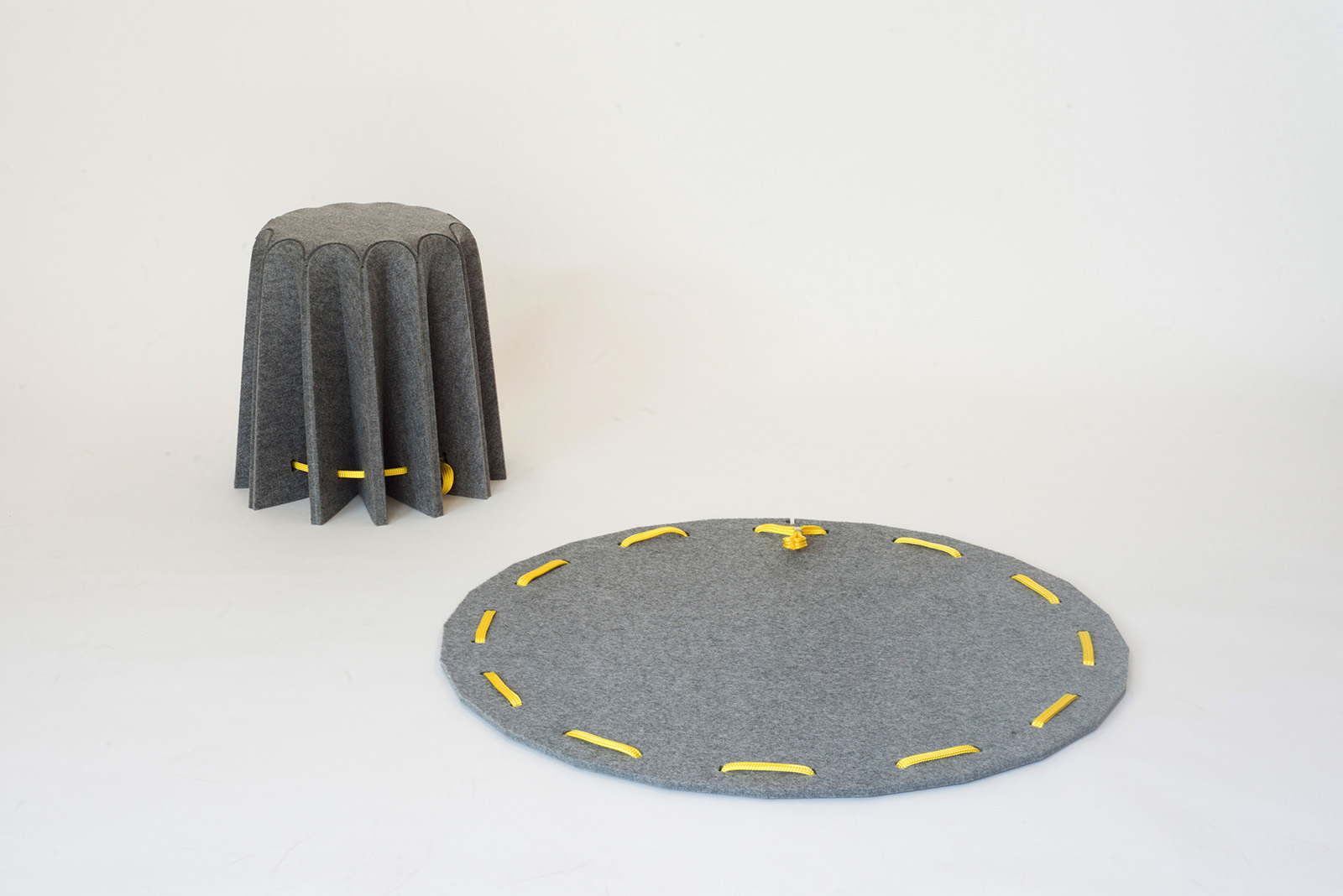 Design Amorce Studio Brussels Amar Felt Stool